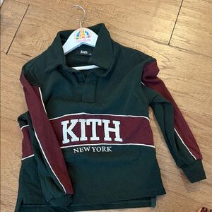 Kith Kids Polo in Green and Maroon
